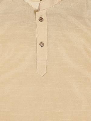  infant  gold and maroon silk blend kurta and dhoti set 4