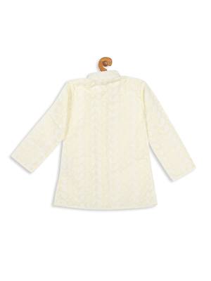  infant boys yellow pure cotton kurta 2