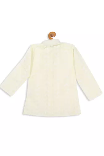  infant boys yellow pure cotton kurta