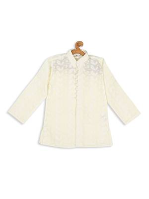  infant boys yellow pure cotton kurta 3