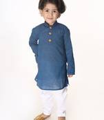  infant  blue pure cotton kurta