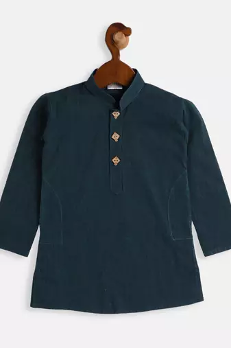 infant  blue pure cotton kurta
