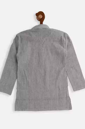  infant boys grey pure cotton kurta