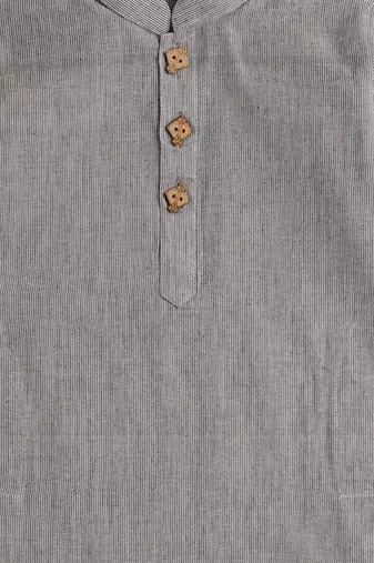  infant boys grey pure cotton kurta