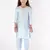  girls' mirror work viscose kurta and pant set
