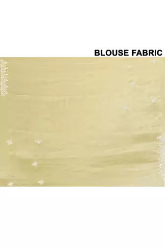 Alluring olive color designer handwork saree
