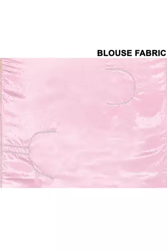 Alluring pink color designer handwork saree