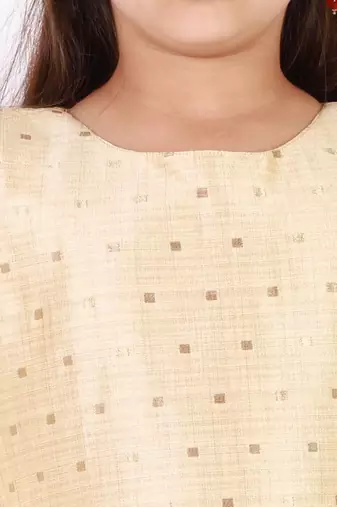  girls' jacquard kurta with sharara set