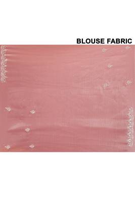 Alluring pink color designer handwork saree 5