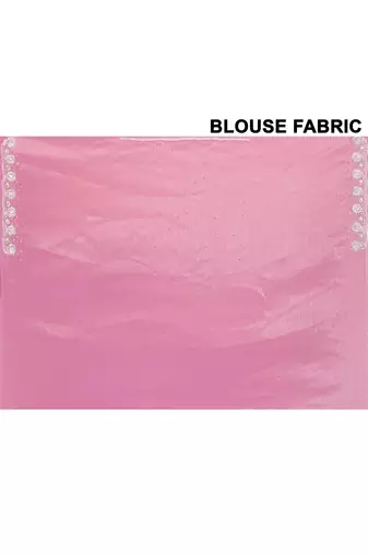 Alluring pink color designer handwork saree