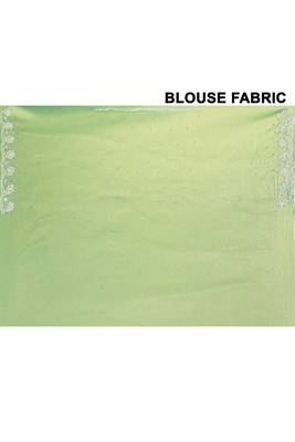 Alluring green color designer handwork saree 5