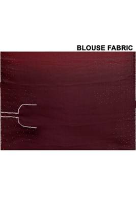 Mesmerizing wine color designer handwork saree 5
