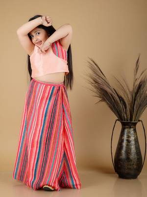  girls' multicolor lehenga set 1