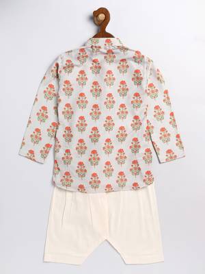  infantmulticolor-base-beige and cream kurta patiala set 3