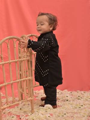  infantblack kurta pyjama set 2