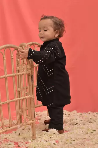  infantblack kurta pyjama set