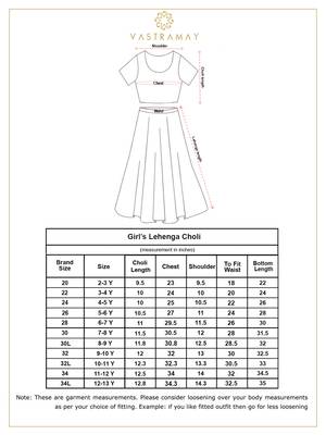  girls' maroon bandhani lehenga set 5