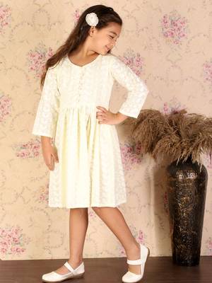 girls' yellow ethnic dress 2