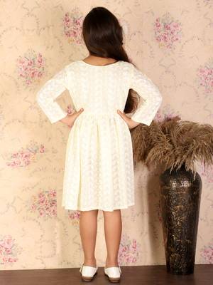  girls' yellow ethnic dress 3