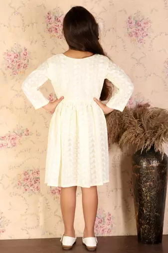  girls' yellow ethnic dress