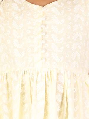  girls' yellow ethnic dress 4