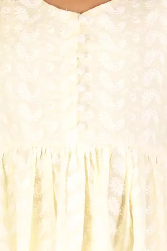  girls' yellow ethnic dress