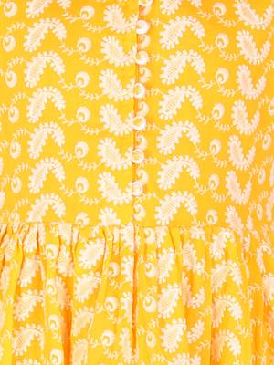  girls' orange ethnic dress 4