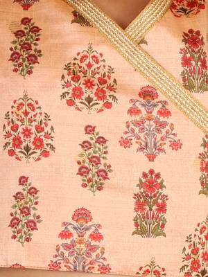  girls' peach lehenga set 4