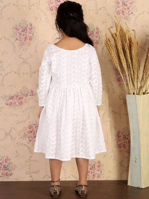  girls' white ethnic dress 3