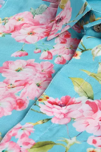  infant  multicolor base aqua muslin kurta patiala set