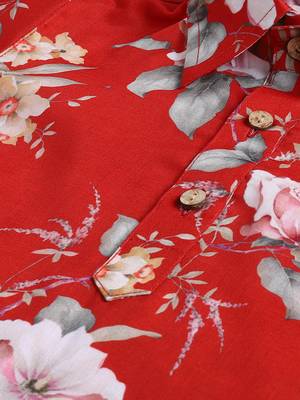  infant  multicolor base red muslin kurta patiala set 4