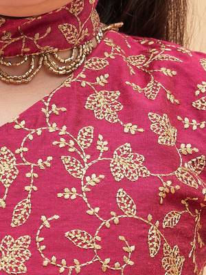  girls' frusia pink and rose gold lehenga set 4