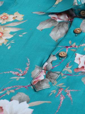  infant  multicolor base turquoise muslin kurta patiala set 4