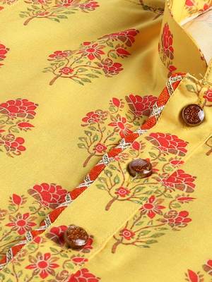  infantmulticolor-base-mustard and cream kurta patiala set 4