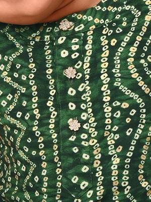  infant  green rayon kurta patiala set 4