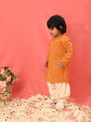  infant  yellow rayon kurta patiala set 2
