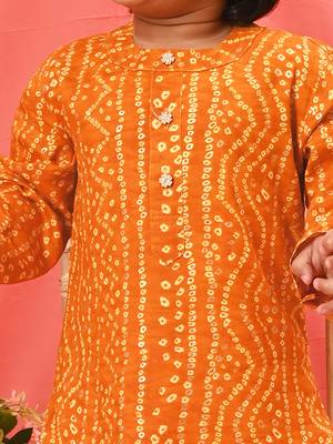  infant  yellow rayon kurta patiala set 4