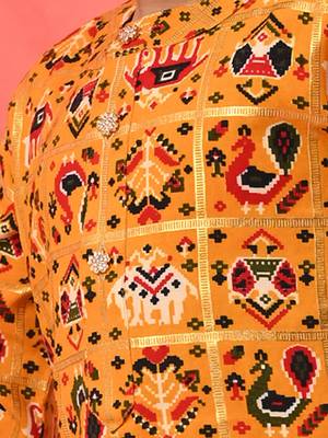  infant  yellow rayon kurta patiala set 4