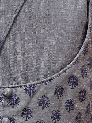  girls' grey kurta and pant set 4