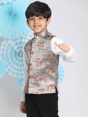  multicolor-base-grey nehru jacket 2