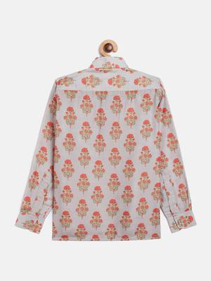 multicolor-base-beige ethnic shirt 2
