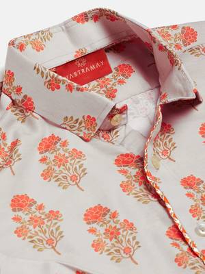 multicolor-base-beige ethnic shirt 3
