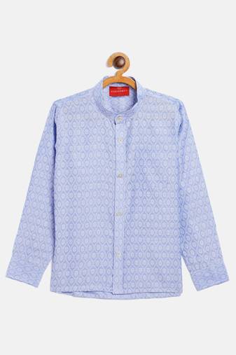  boys' lavender ethnic shirt