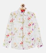 multicolored-base-cream ethnic shirt