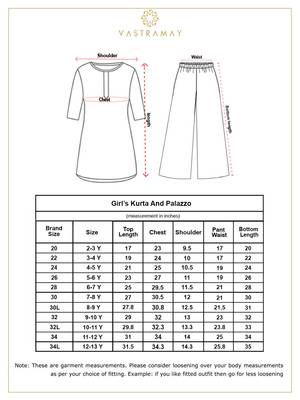  girls' red and blue palazzo set 5