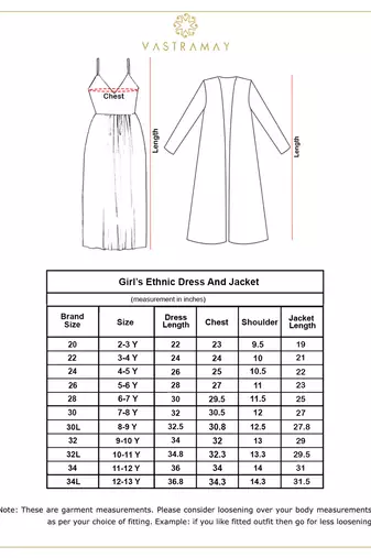  girls' red and blue anarkali