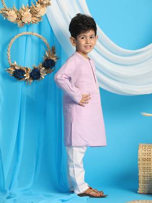 purple and white kurta pyjama set 2