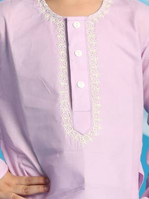 purple and white kurta pyjama set 4