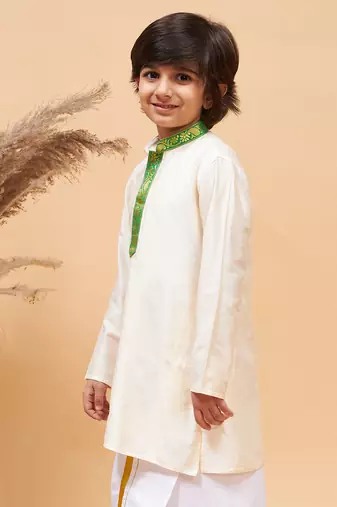 cream kurta