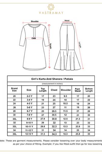  girls' grey tunic and sharara